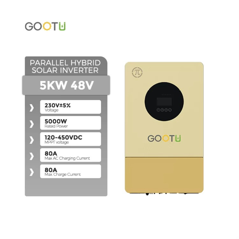 Parallel Solar Inverter 48V 5000W Mppt - Nuovo Inverter Solare Ibrido Gootu 48V