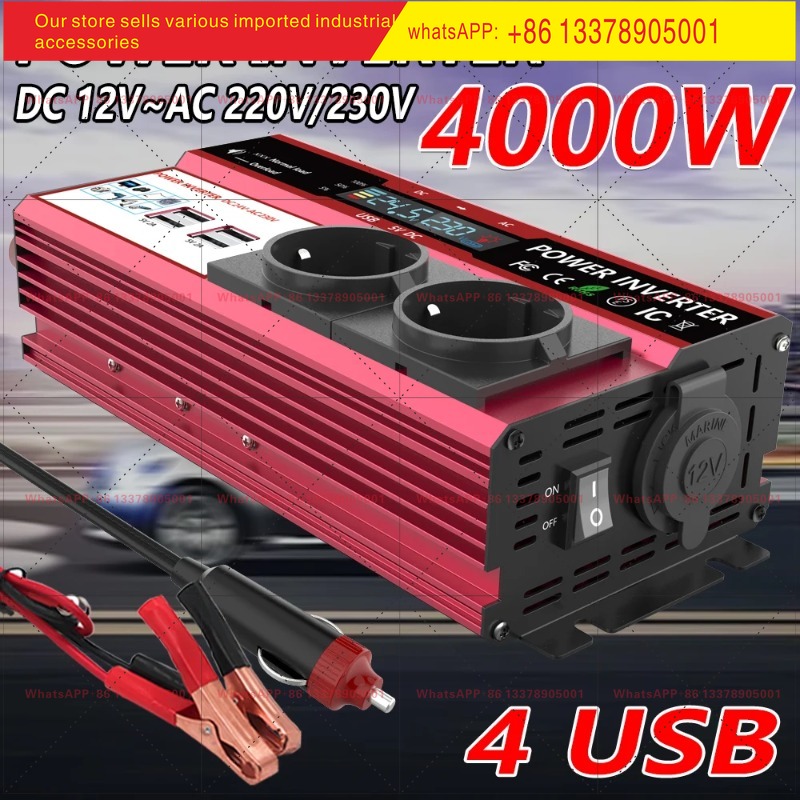 Power Inverter 12V 220V 4000W Continuous - Inverter da 12V a 220V con