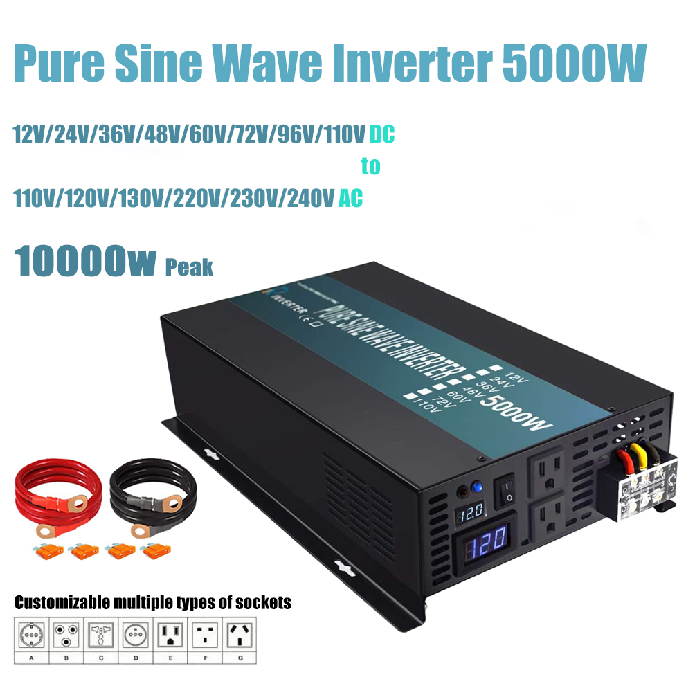 Pure Sine Wave Inverter 5000W 48V 220V - Inverter a onda sinusoidale pura 5000W