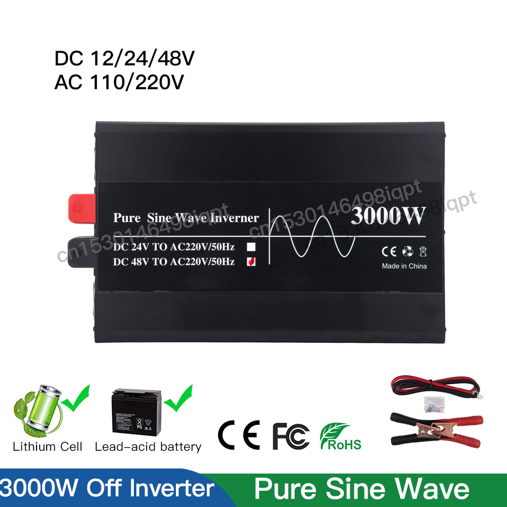 Lifepo4 Solar Inverter 24V 3000W - Convertitore solare dell'automobile del vento della