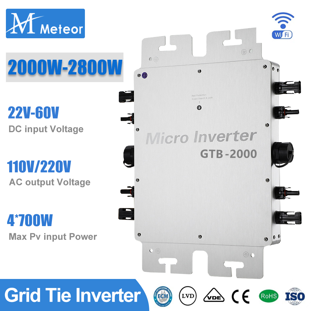 Grid Tie Inverter Limiter 2000W - Micro inverter 2000W 2400W 2800W 110V
