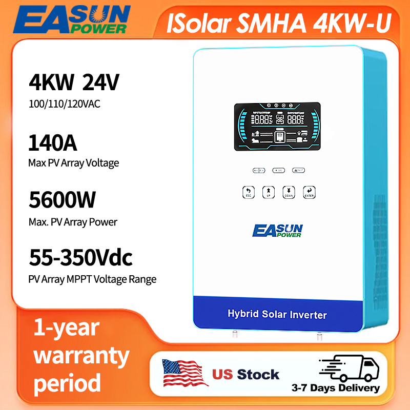 Grid Tie Inverter Limiter 2000W - EASUN POWER 4000W Off Grid Hybrid