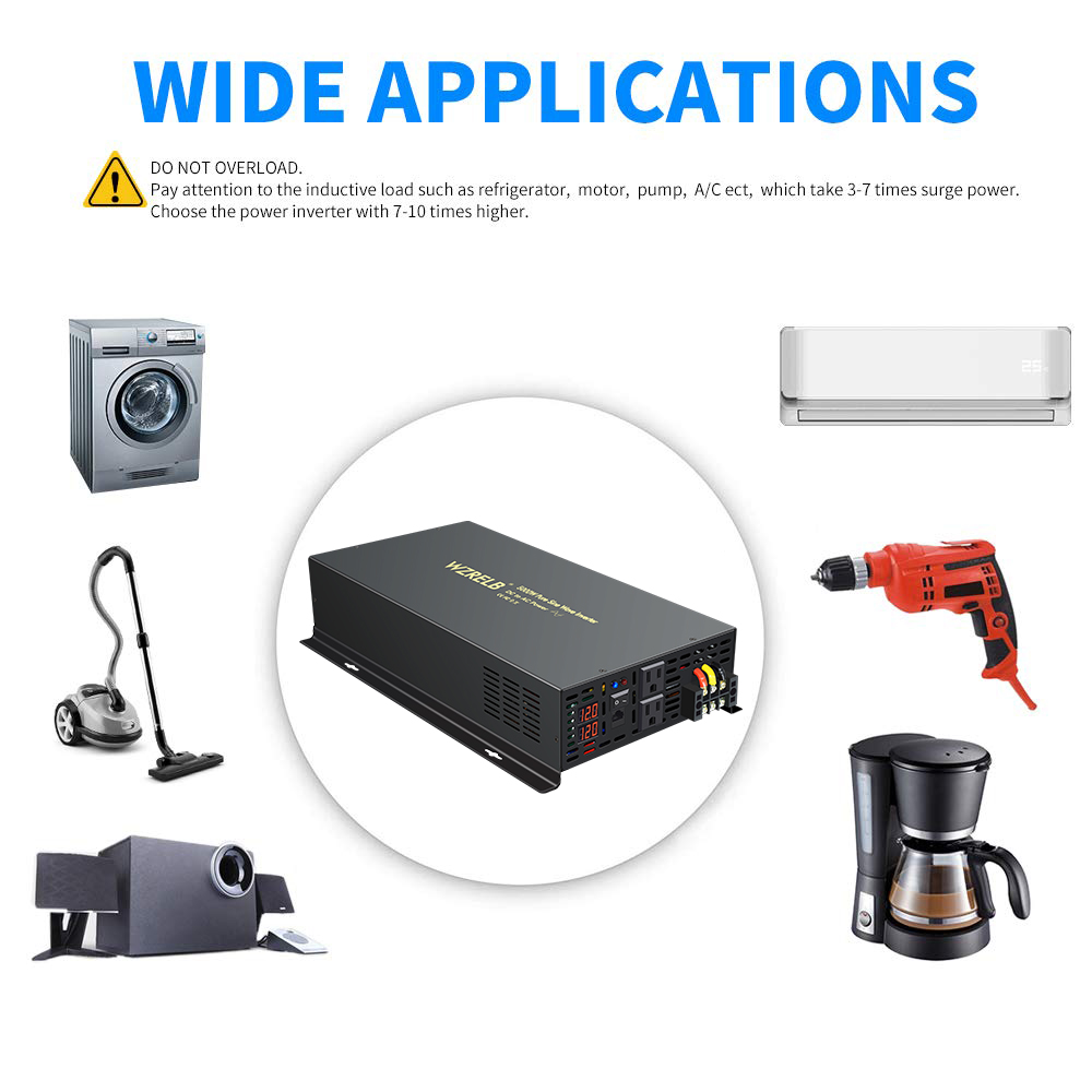 Pure Sine Wave Inverter 5000W 48V 220V - Affidabile inverter di energia solare a