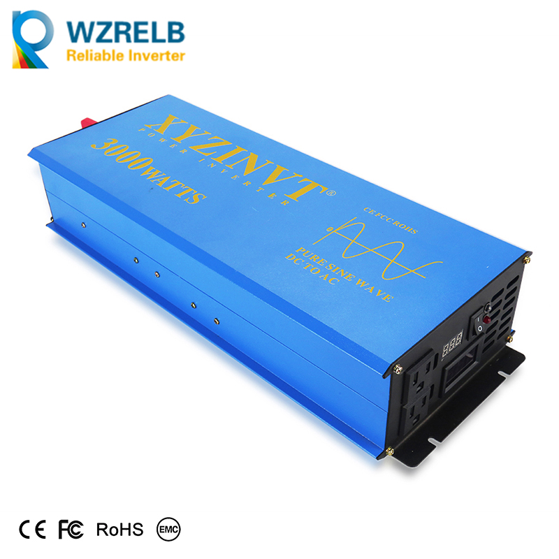 Inverter Pure Sine Wave 60Hz 120V 3000W - Convertitore di energia solare da 3000