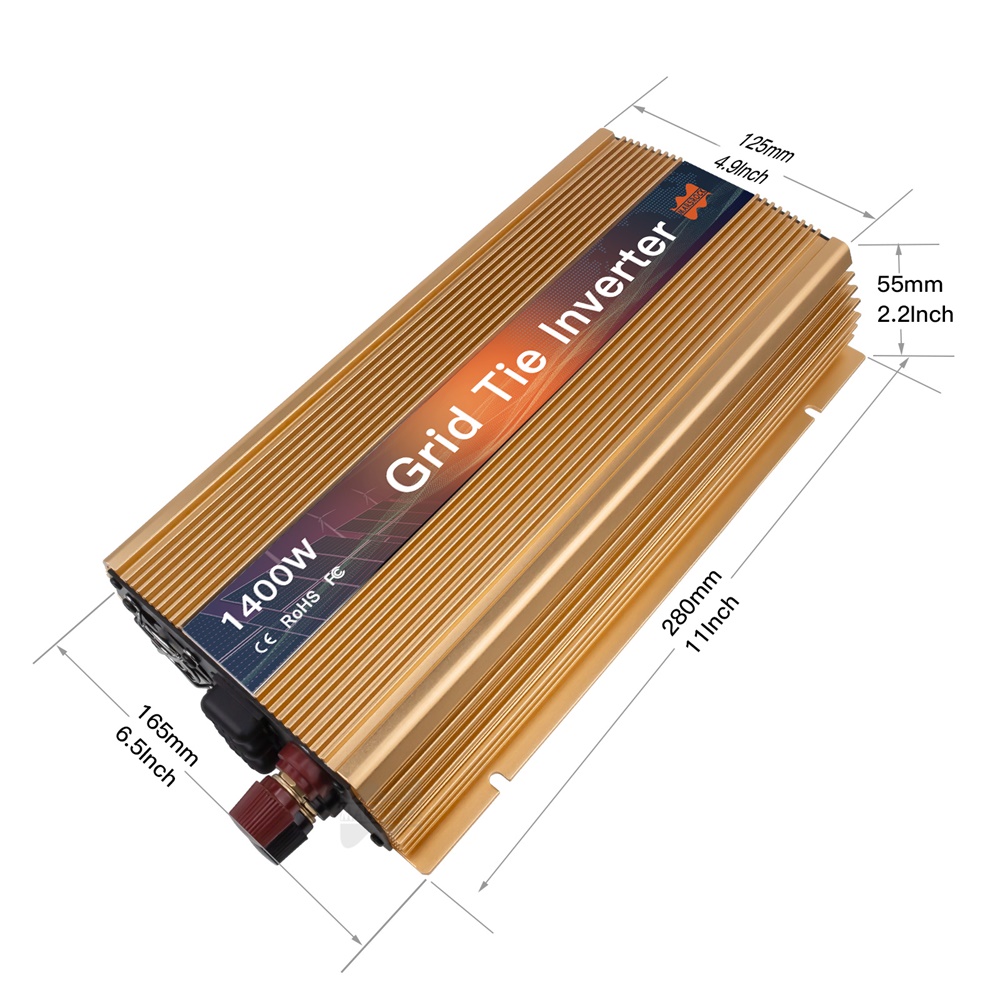 Microinverter Solare Grid-Tie  - Micro Inverter 1400W Solar Grid Tie recensione e prezzo