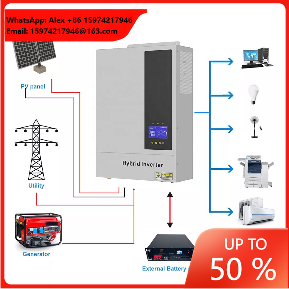 Inverter Solare Ibrido 5.5KW 4 - Hybrid Solar Inverter 5.5Kw Mppt 48V recensione e prezzo