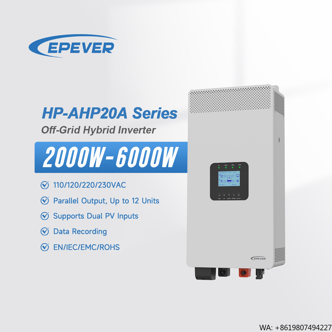 Inverter Ibrido Solare MPPT Ep - Hybrid Solar Inverter 5.5Kw Mppt 48V recensione e prezzo