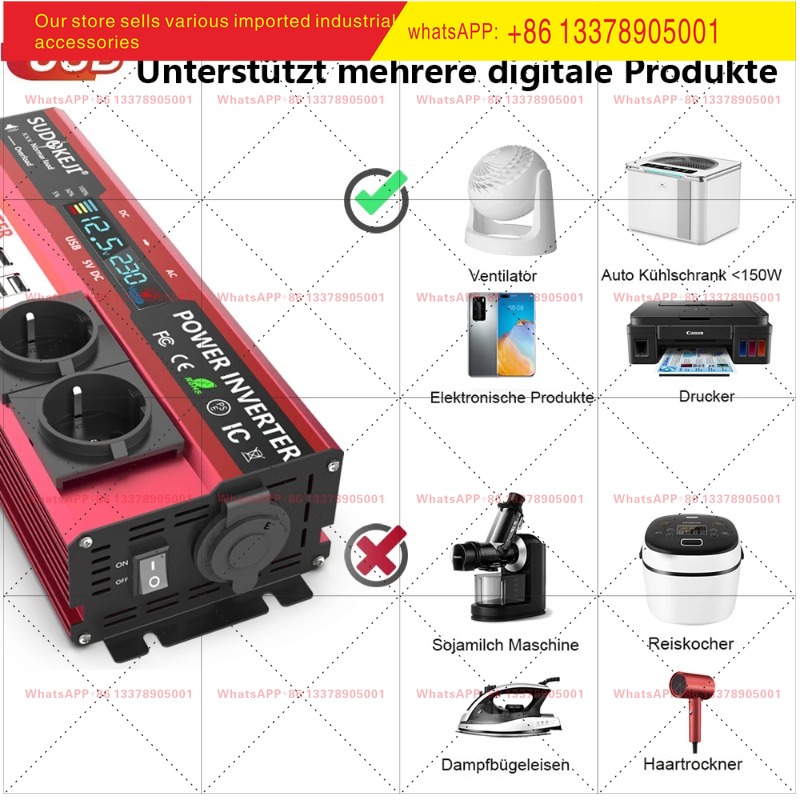 Inverter da 12V a 220V con pot - Power Inverter 12V 220V 4000W Continuous recensione e prezzo