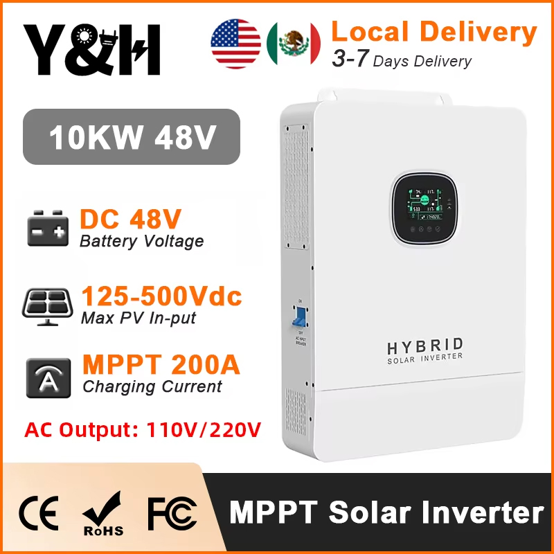 Inverter Solare Ibrido Y&H 10K - Split Phase Inverter 10Kw 110V 220V recensione e prezzo