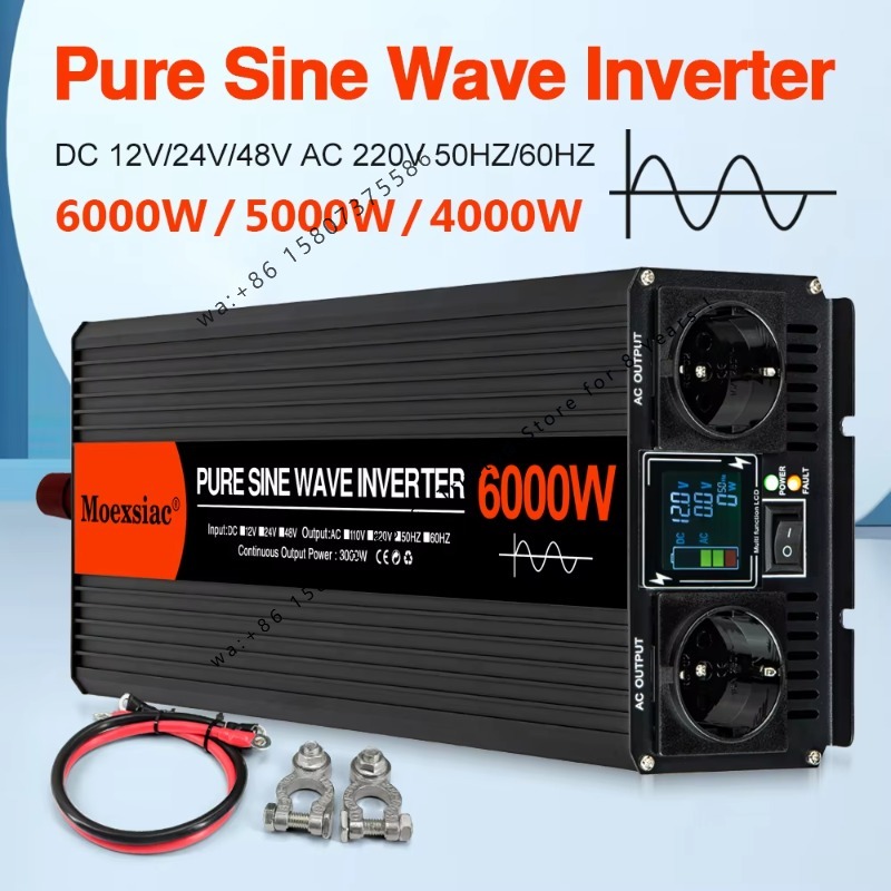 Inverter Solare a Onda Sinusoi - Pure Sine Wave Inverter 5000W 48V 220V recensione e prezzo