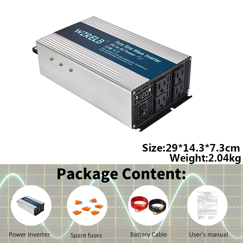 Convertitore di energia solare - Inverter Pure Sine Wave 60Hz 120V 3000W recensione e prezzo
