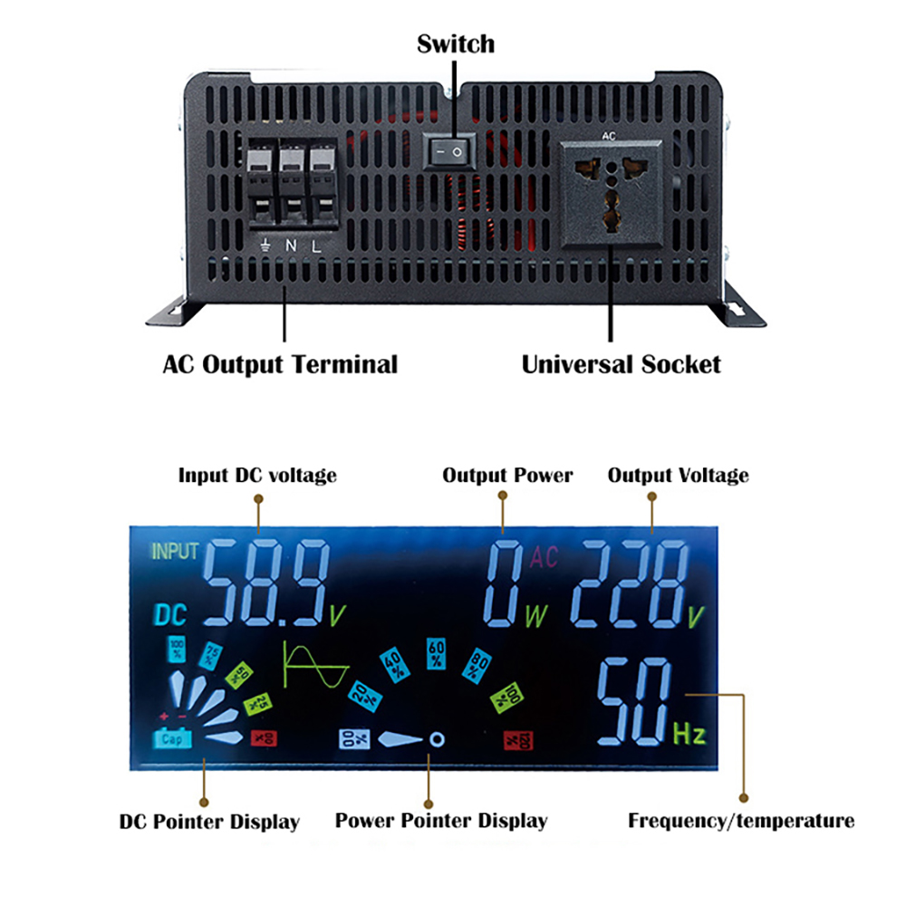 Inverter a onda sinusoidale pu - Pure Sine Wave Inverter 5000W 48V 220V recensione e prezzo