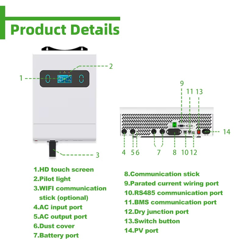 Inverter Solare Ibrido 6KW 8KW - Split Phase Inverter 10Kw 110V 220V recensione e prezzo