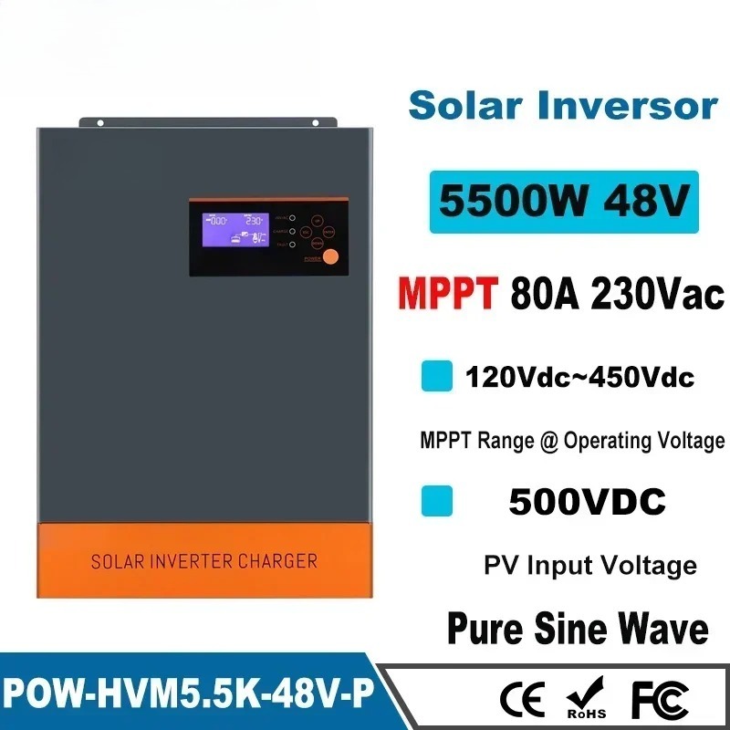 Inverter solare ibrido trifase - Hybrid Solar Inverter 5.5Kw Mppt 48V recensione e prezzo