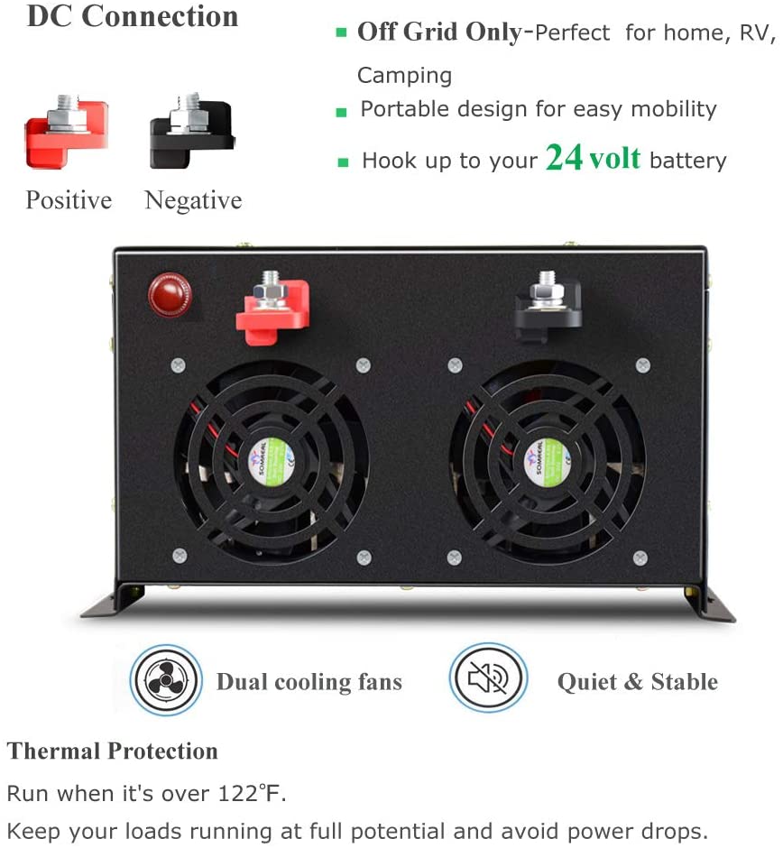 Off Grid Onda Sinusoidale Pura - Pure Sine Wave Inverter 5000W 48V 220V recensione e prezzo