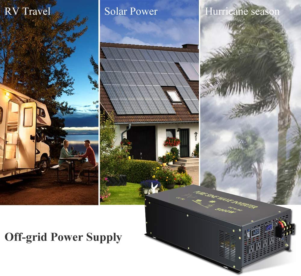 Off Grid Onda Sinusoidale Pura - Pure Sine Wave Inverter 5000W 48V 220V recensione e prezzo
