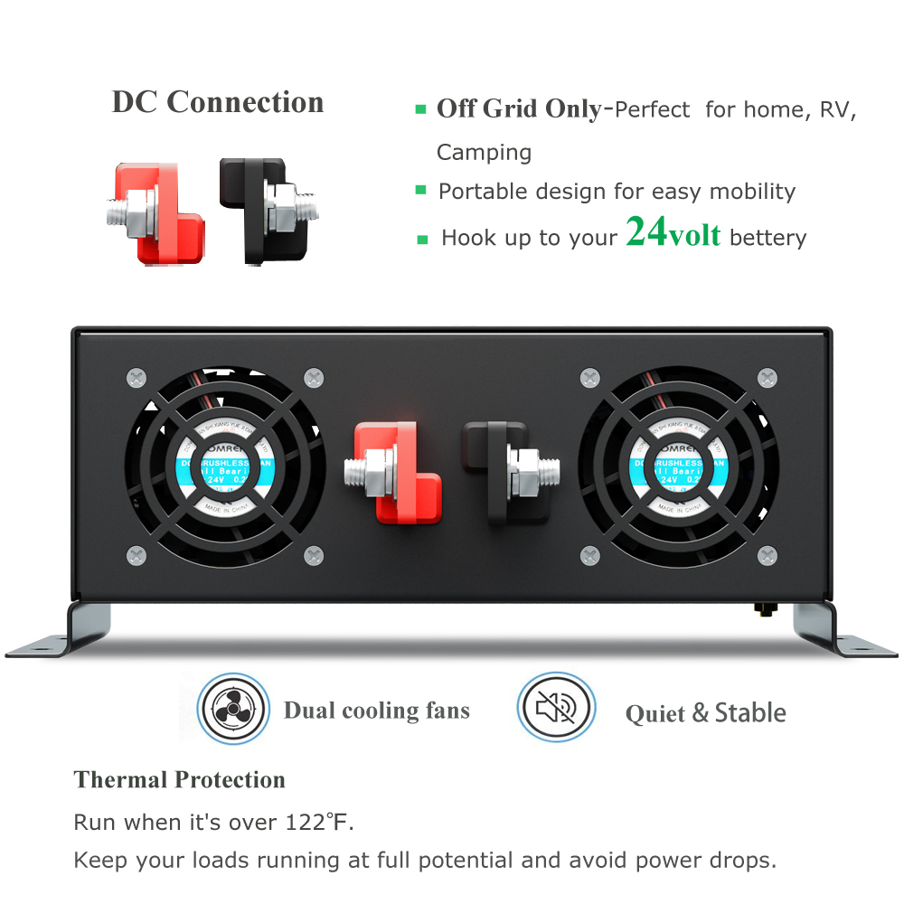 Affidabile inverter di energia - Pure Sine Wave Inverter 5000W 48V 220V recensione e prezzo