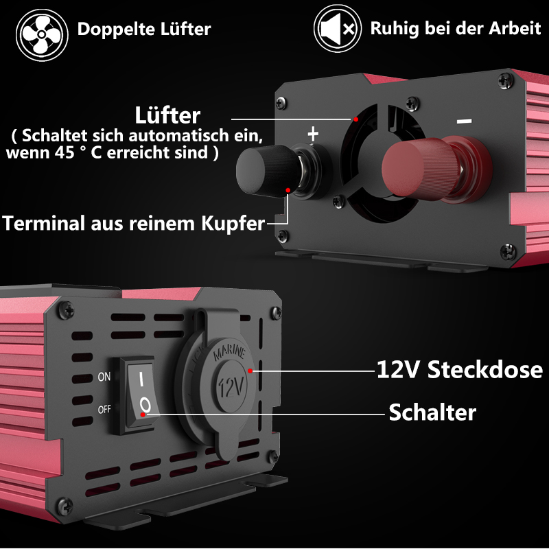 Inverter da 12V a 220V con pot - Power Inverter 12V 220V 4000W Continuous recensione e prezzo